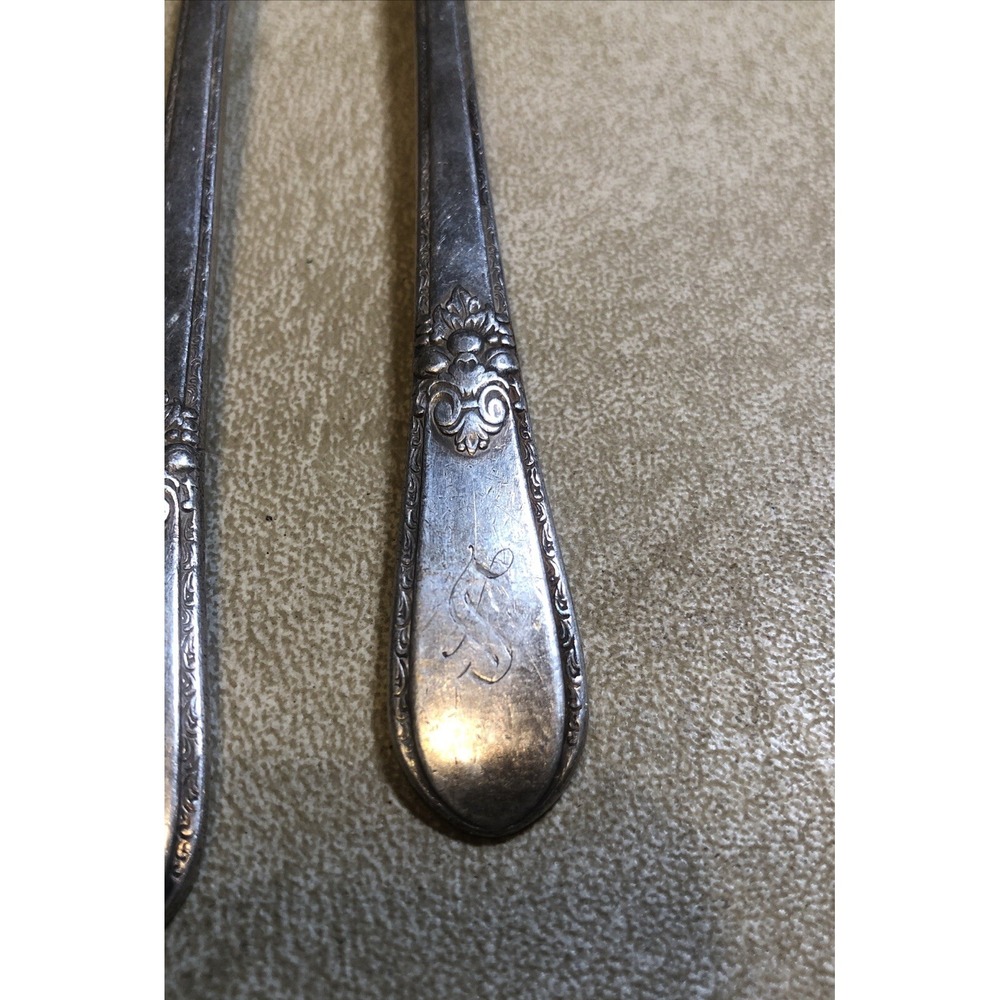 1847 Rogers Bros ADORATION International Silver Plate 6 Dinner Forks Flatware  S - Picture 5 of 5
